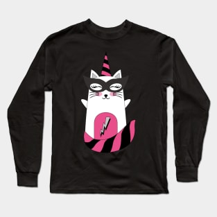 Cat Superhero Long Sleeve T-Shirt